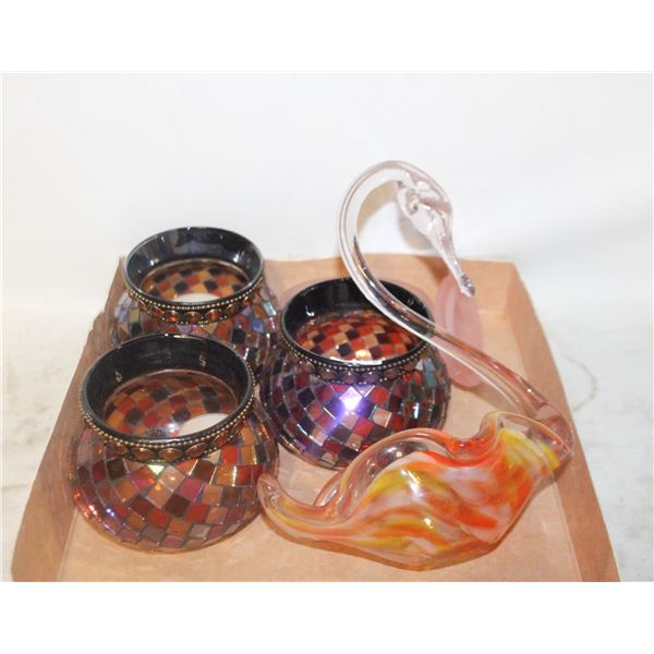 VTG. MURANO STYLE HAND BLOWN GLASS