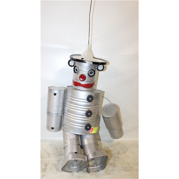 FOLK ART TIN MAN WIND CHIME