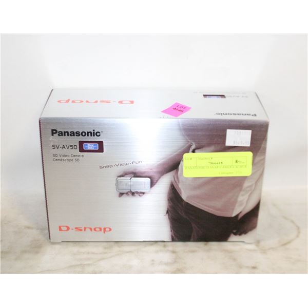 PANASONIC D SNAP CAMERA W BOX