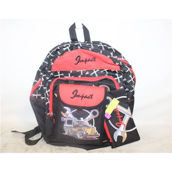 BACKPACK WITH LUNCH BAG + PENCILCASE
