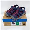 Image 1 : EDDIE BAUER KIDS BUMP TOE SANDAL NAVY & RED SIZE 2