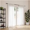 Image 1 : NEW 2 PACK UMBRA EXTENDABLE CURTAIN ROD BLACK