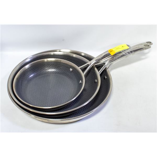 3 PIECE HENCKELS PARADIGM SKILLET SET
