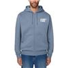 Image 1 : NEW CAT MENS FULL ZIPPER HOODIE BLUE SIZE SMALL