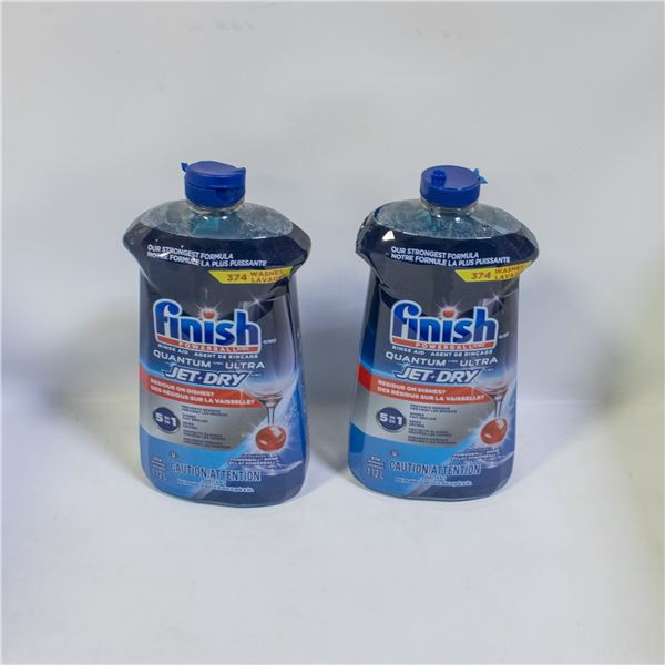2 PACK OF FINISH QUANTUM ULTRA JET DRY RINSE AID