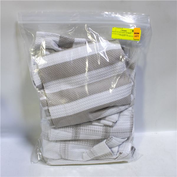 6 PACK OF KITCHEN WORKS COTTON HAND TOWELS