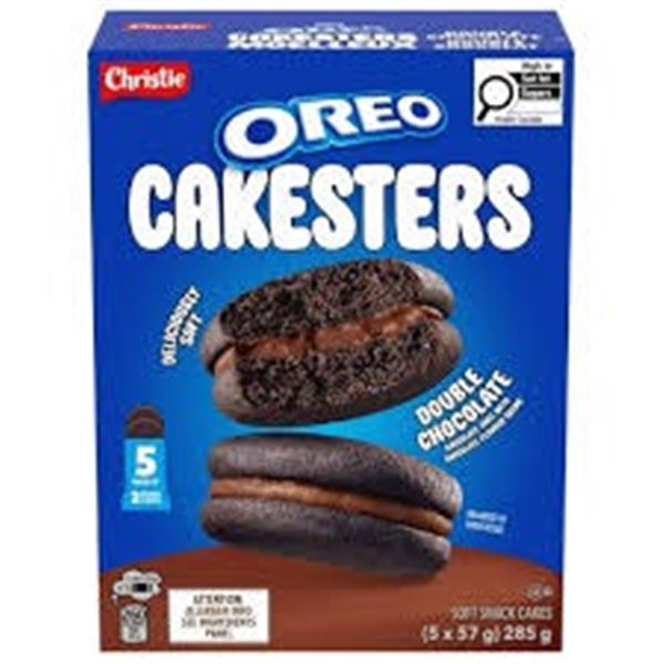 NEW OREO CAKESTERS DOUBLE CHOCOLATE - 5 PACKS OF 2