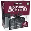 Image 1 : NEW KIRKLAND INDUSTRIAL DRUM LINERS BLACK 55G