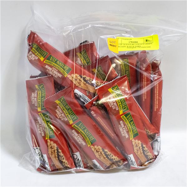 BAG OF 20 NATURE VALLEY CRISPY & CREAMY WAFER BARS