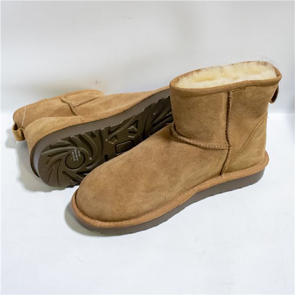KIRKLAND WOMENS SHEARLING BOOTS BROWN SIZE 7