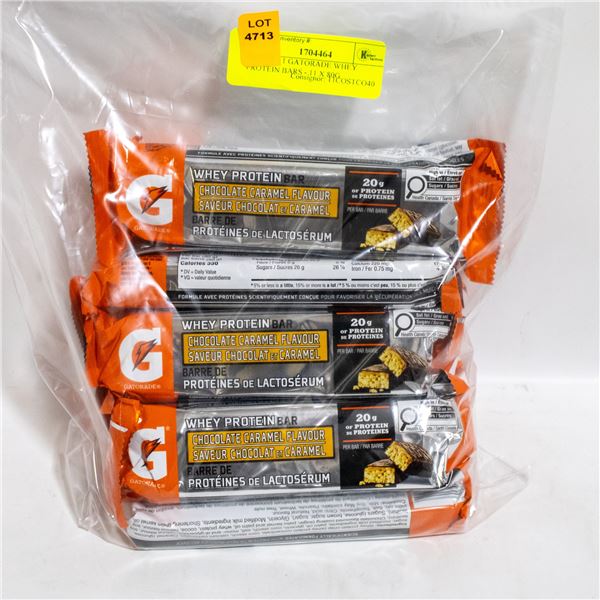 BAG OF 11 GATORADE WHEY PROTEIN BARS - 11 X 80G