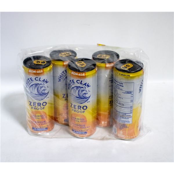 5 PACK OF WHITE CLAW NON-ALC ZERO MANGO PASSION