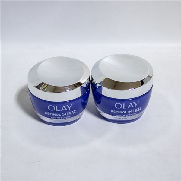 2 PACK OF OLAY EVERY NIGHT RETINOL24 MAX HYDRATION