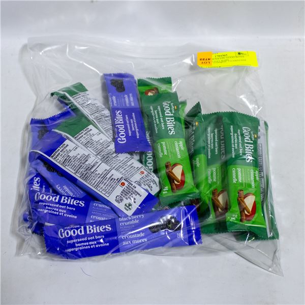 BAG OF 21 SUNRYPE GOOD BITES SUPERSEED OAT BARS