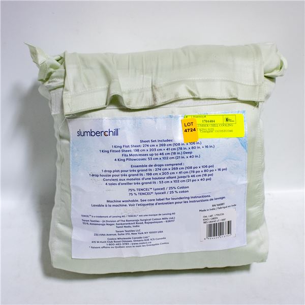 6 PIECE SLUMBER CHILL COOLING SHEET SET KING SIZE