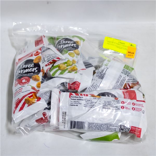 BAG OF 17 THREE FARMERS PROTEIN PACKED SNACKS