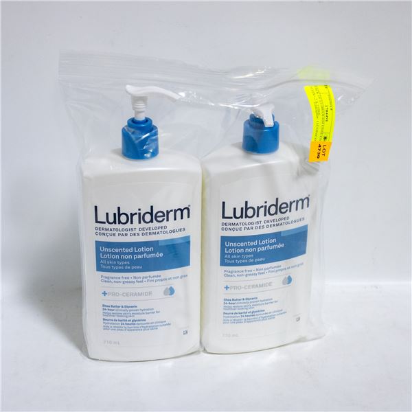 2 PACK OF LUBRIDERM UNSCENTED LOTION - 2 X 710ML