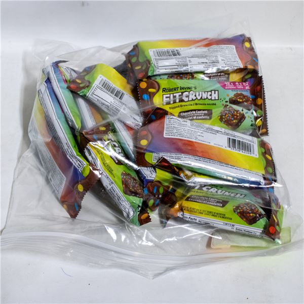 BAG OF 16 FIT CRUNCH DIPPED BROWNIE PROTEIN BARS