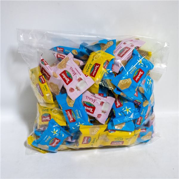 BAG OF LOACKER MINIS MIX CREAM FILLED WAFERS