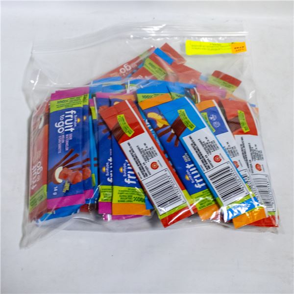 BAG OF 63 SUNRYPE FRUIT TO GO STRIPS FRUIT SNACKS