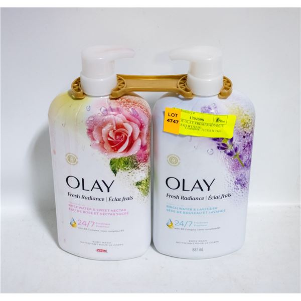2 PACK OF OLAY FRESH RADIANCE BODY WASH WITH B3