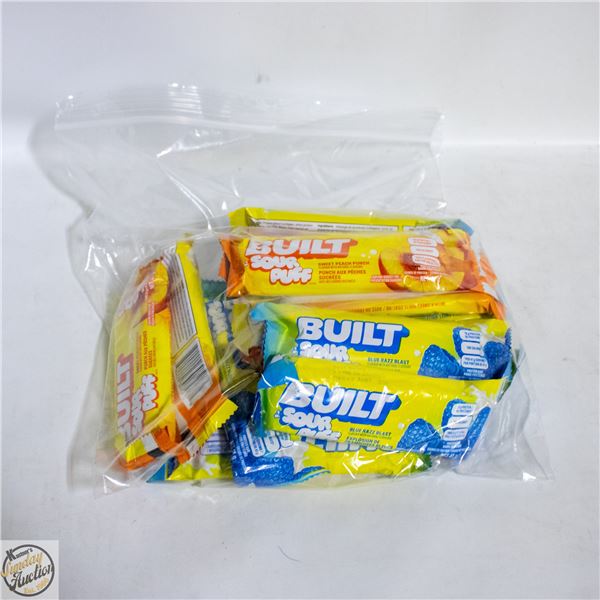 BAG OF 14 BUILT SOUR PUFF PROTEIN BARS