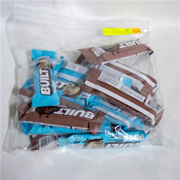 BAG OF 14 BUILT PUFF PROTEIN BARS BROWNIE BATTER &