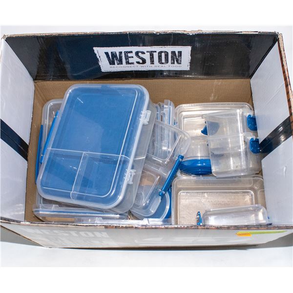 BOX OF 26 SISTEMA FOOD STORAGE SET CONTAINERS &