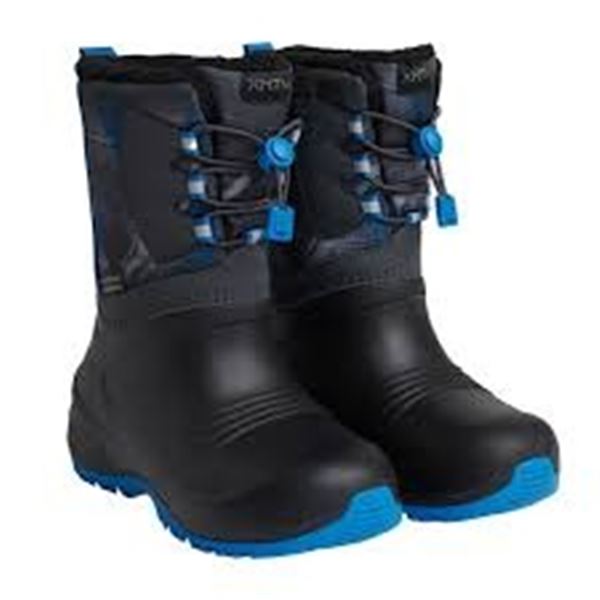 NEW XMTN KIDS WINTER BOOTS BLACK & BLUE SIZE 10