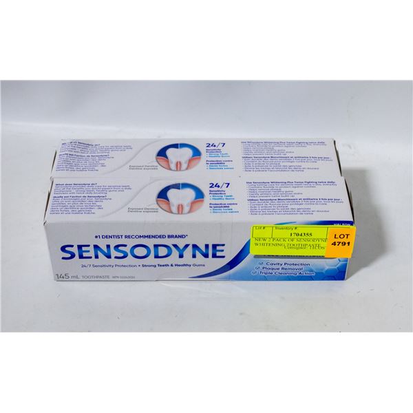 NEW 2 PACK OF SENSODYNE WHITENING TOOTHPASTE