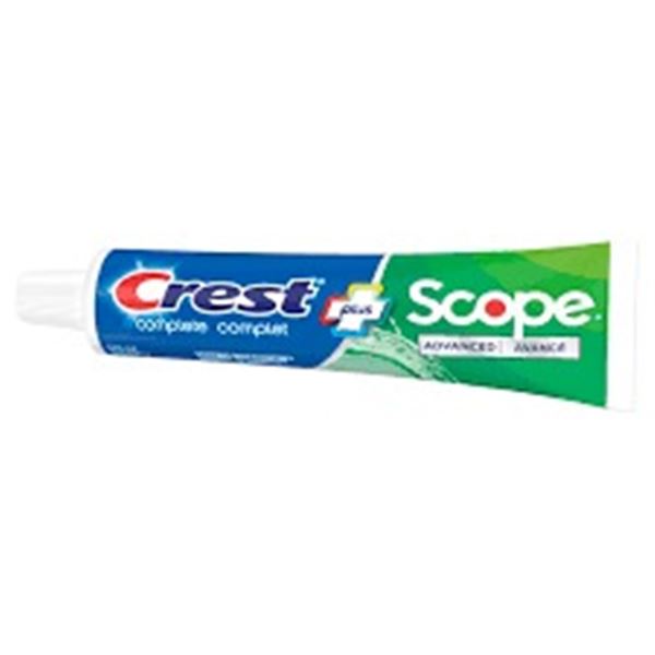 5 PACK OF CREST COMPLETE PLUS SCOPE TOOTHPASTE
