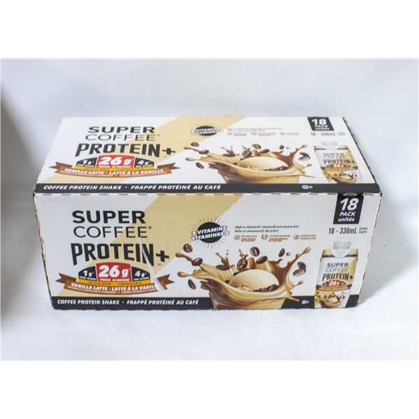 BOX OF 12 SUPER COFFEE PROTEIN DRINKS VANILLA