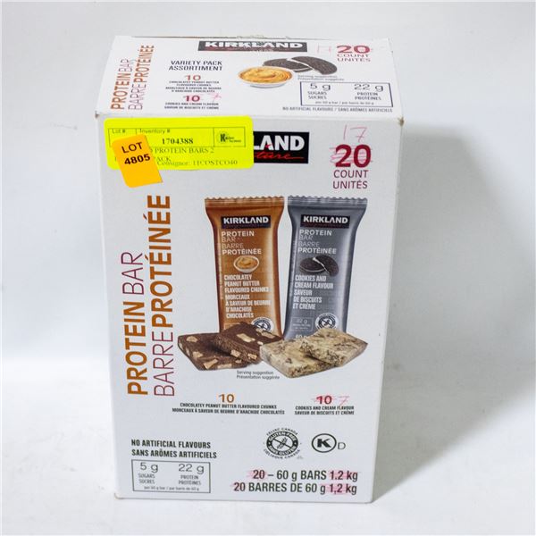 KIRKLAND PROTEIN BARS 2 FLAVOUR PACK