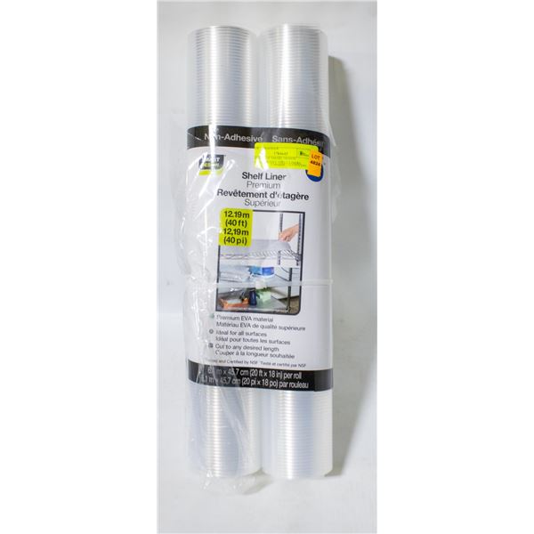 2 ROLLS OF SMART DESIGN NON-ADHESIVE SHELF LINERS