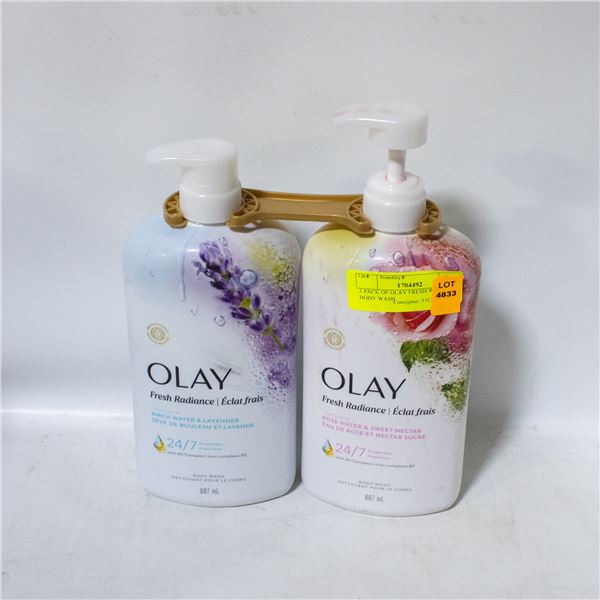 2 PACK OF OLAY FRESH RADIANCE BODY WASH
