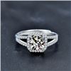 Image 2 : 1 CT GRA CERTIFIED SQUARE SHAPED MOISSANITE 925S