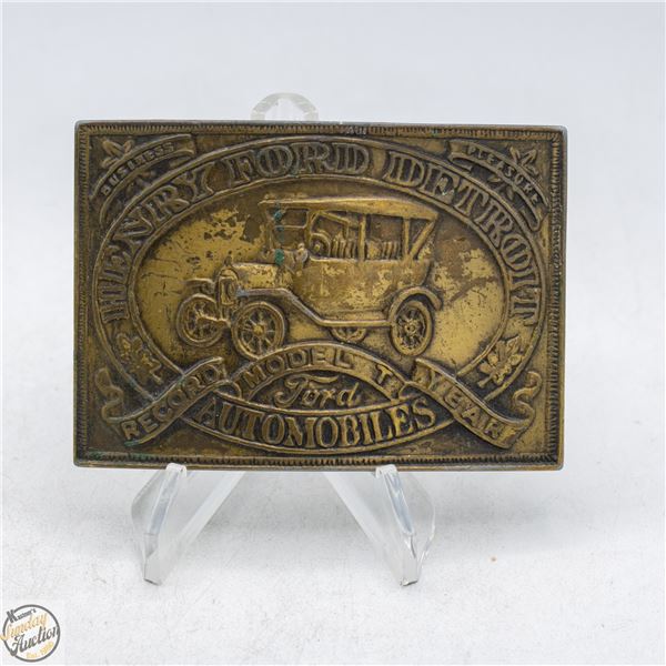 VINTAGE MODEL T FORD BELT BUCKLE