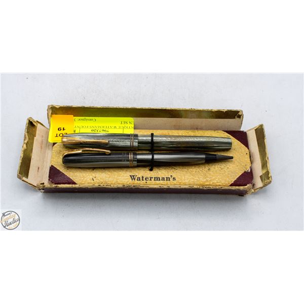 ANTIQUE WATERMANS FOUNTAIN PEN SET