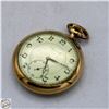Image 1 : ANTIQUE GOLD PLATED MECH POCKET-WATCH WORKS