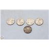 Image 1 : 5 MOSTLY 1930S CANADA NICKELS