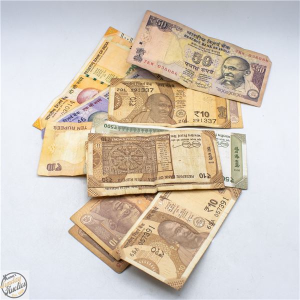 LOT OF FOREIGN PAPER MONEY