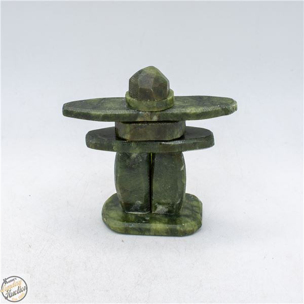 SOAPSTONE ARTIST MADE INUKSHUK STATUE