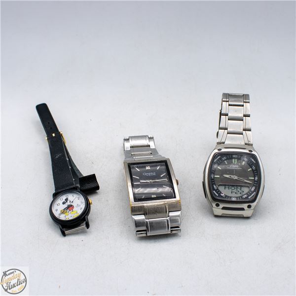 LOT ASSORTED WRIST WATCHES UNTESTED