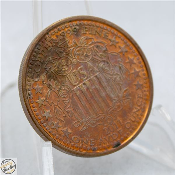 1 OZ PURE COPPER BULLION COIN