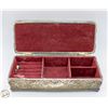 Image 1 : SILVER PLATED JEWELRY BOX ORNATE