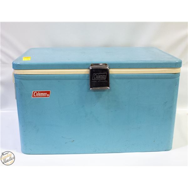 VINTAGE COLEMAN COOLER 13" X 13.5" X 24"