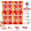 Image 1 : 4 SWIZZELS SQUASHIES ORANGE & CHERRY 160G BB