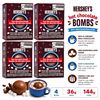 Image 1 : 4 HERSHEYS HOT CHOCOLATE BOMBS 36G BB 08/26