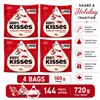 Image 1 : 4 HERSHEYS KISSES CANDY CANE 180G BB 06/26