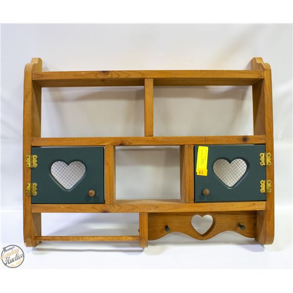WOODEN KITCHEN SHELF 4" X 20" X 25"